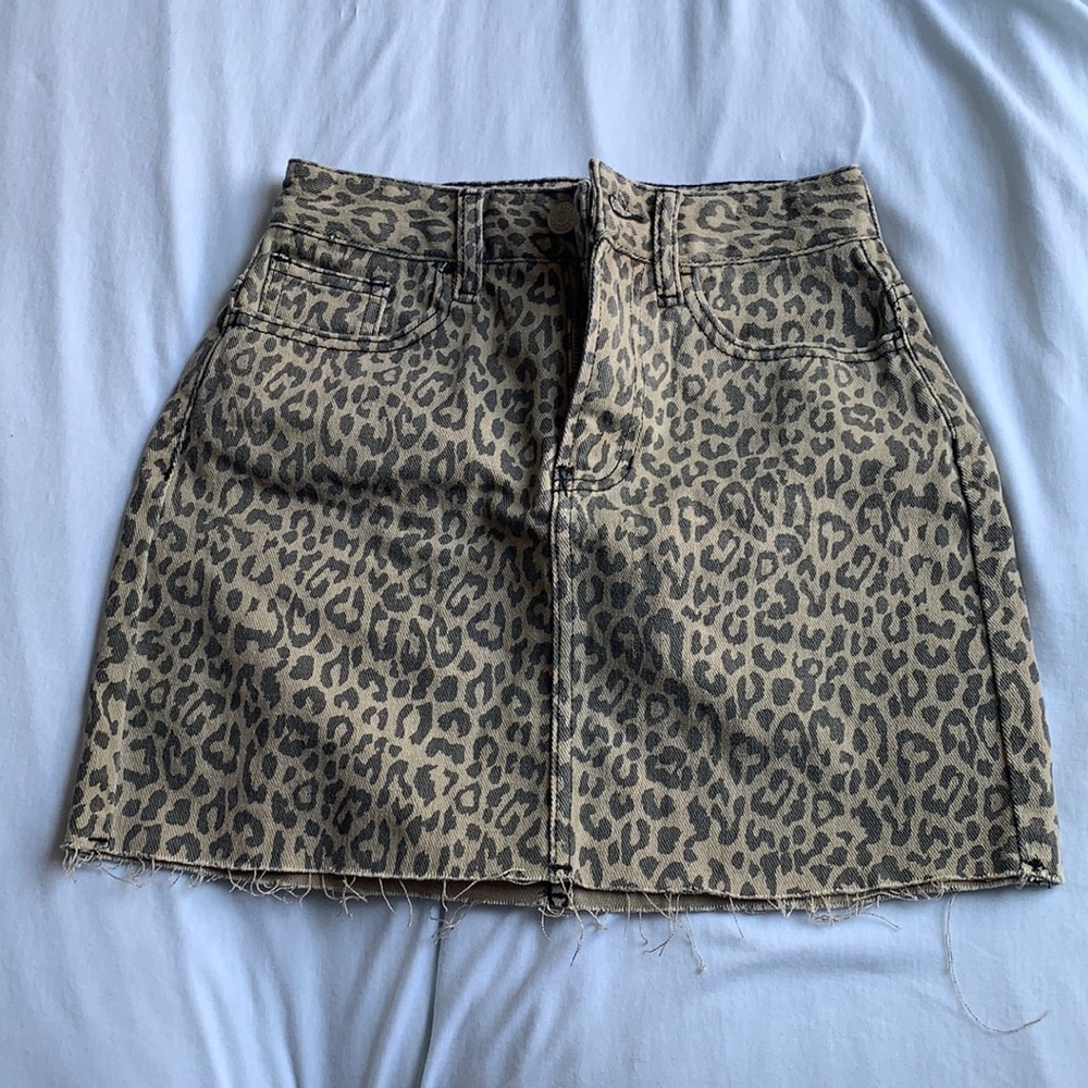 Cheetah print skirt
